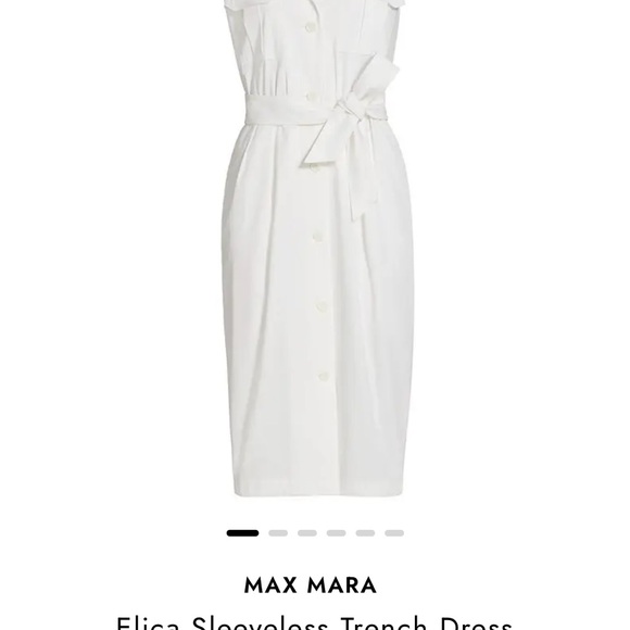 Max Mara  Belted Sleeveless Elica Trench Dress - Picture 6 of 7